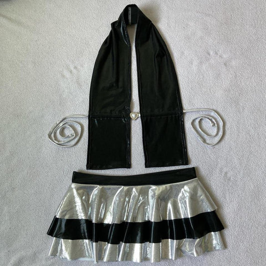 black and white set